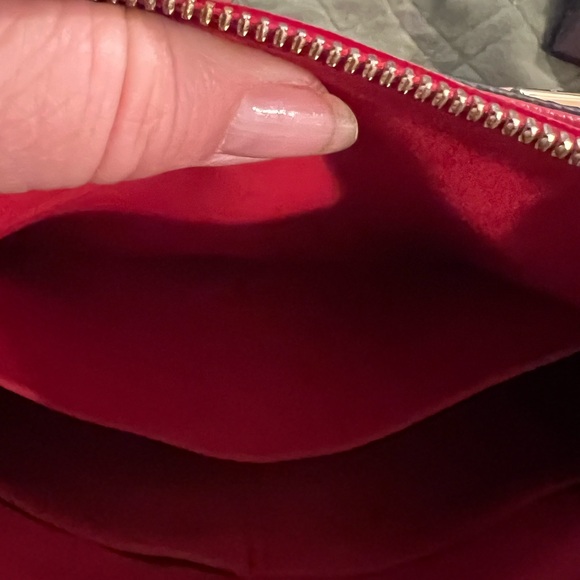 Louis Vuitton Brown and Red Shoulder Bag with Monogram Canvas - Picture 8 of 13